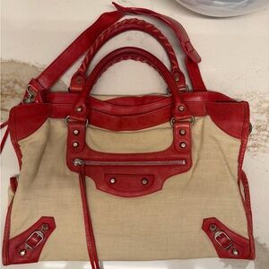 Balenciaga City bag - Linen & Leather